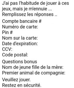 Petit jeu amusant lorsqu'on s'ennui