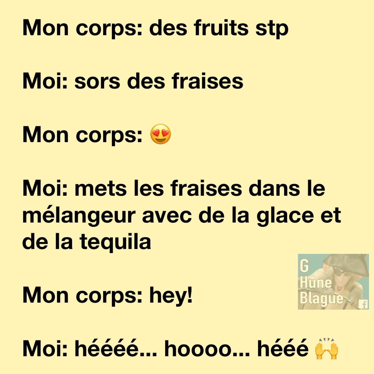 Quand ton corps te demande des fruits... et que toi tu ajoute de l'alcool