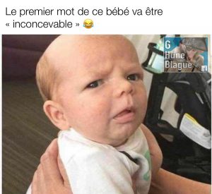 Le premier mot de ce bébé va probablement être «inconcevable», référence à la princesse bouton d'or