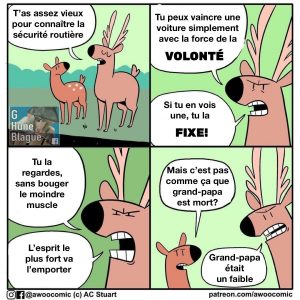 Logique de chevreuils et les automobiles