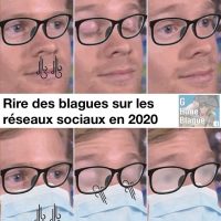 Rire des blagues sur les réseaux sociaux en 2020