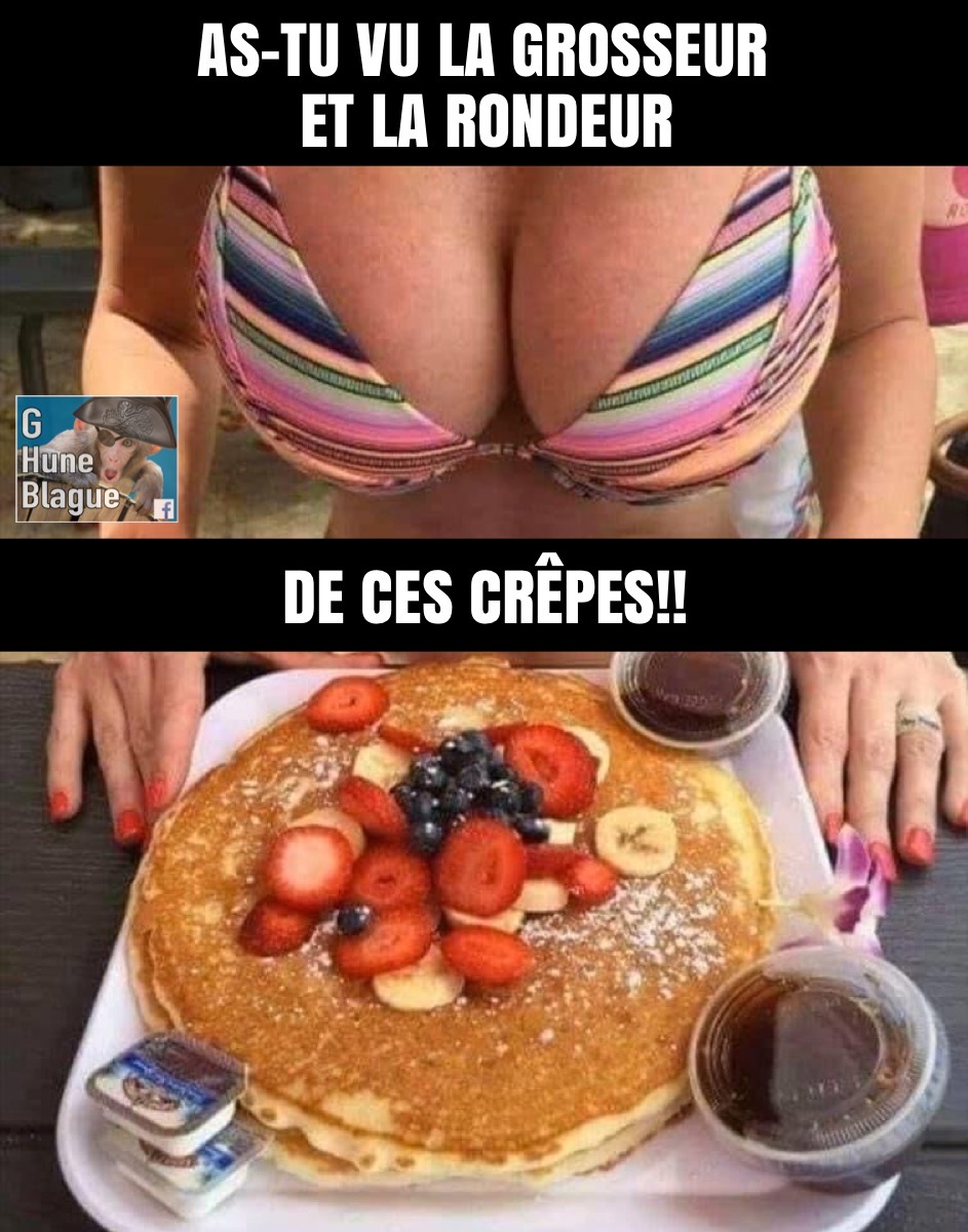 De belles grosses crêpes bien rondes gros seins dans un bikini - benpourquoipas humour