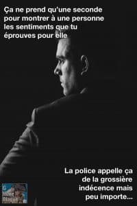 Quand tu veux montrer tes sentiments à l'être aimé... bien choisir la façon et le moment! pour ne pas que ça devienne de la grossière indécence