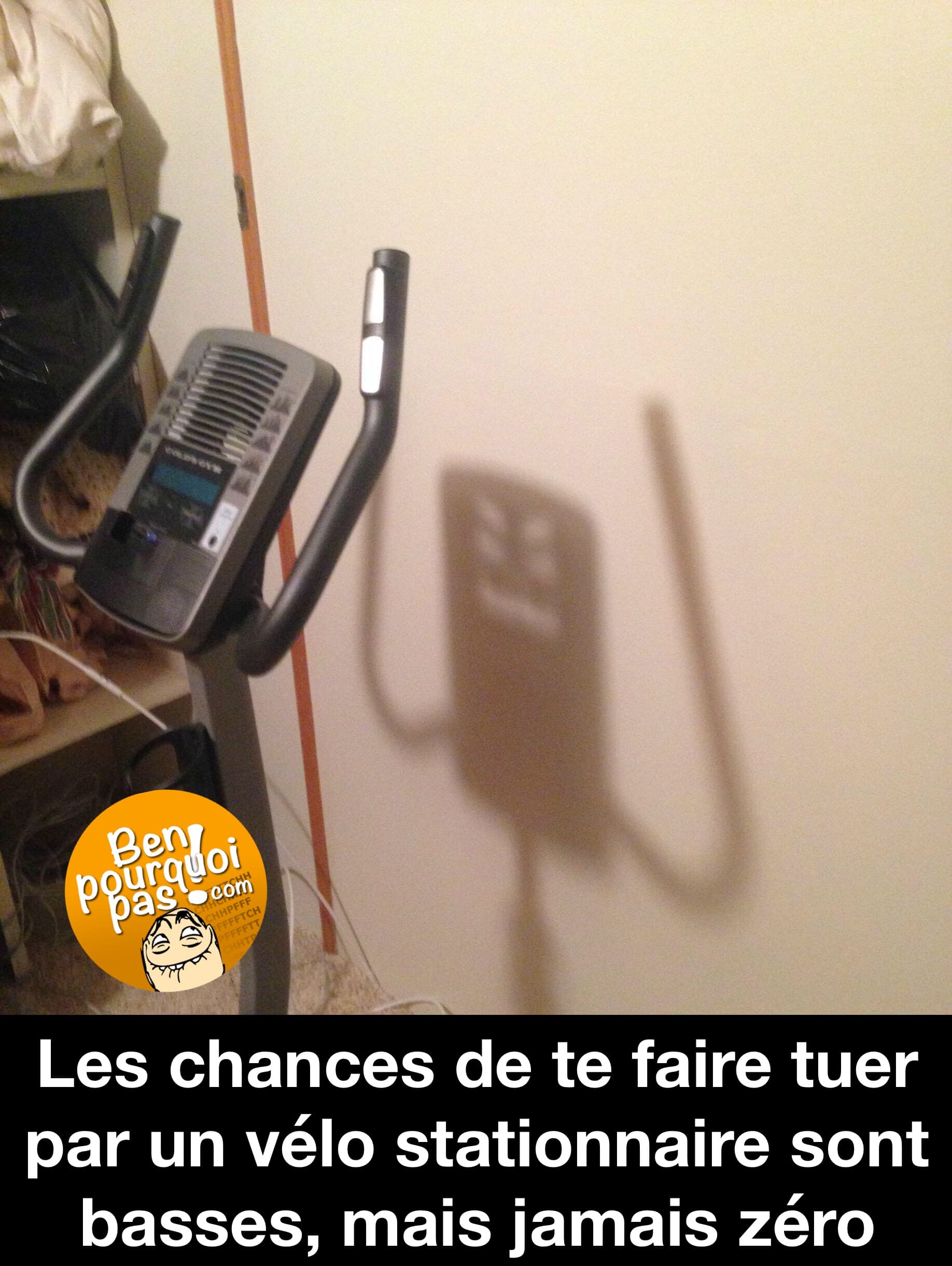 Quels sont vos chances de mourir par un vélo stationnaire?