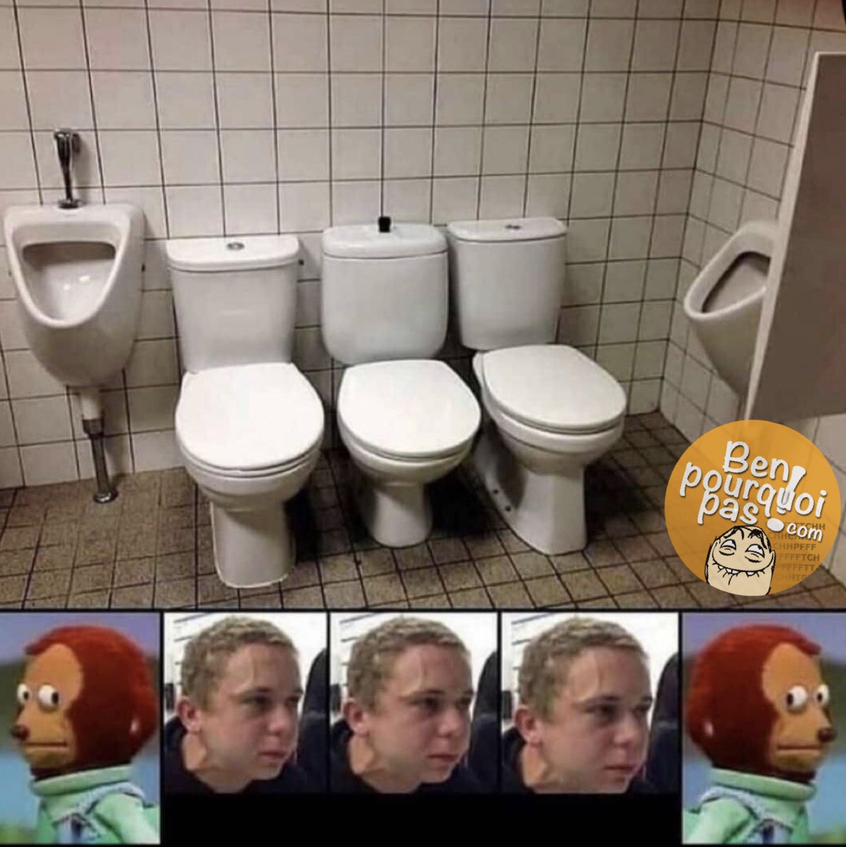 Aller à la toilette en groupe, ça doit être très intimes