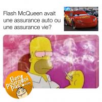 Flash McQueen a une assurance auto ou une assurance vie?
