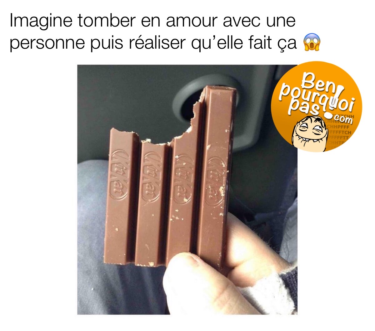 Quand tu tombe en amour avec la mauvaise personne. KitKat comment bien la manger