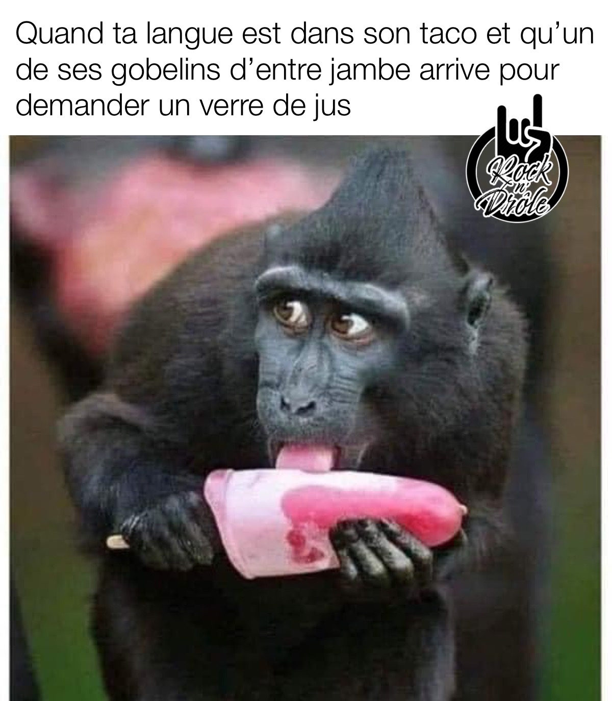 quand tu lui lèche la chatte et qu'un de des enfants / Gobelin d'entre jambe arrive pour demander un verre de jus