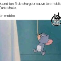 Tom and Jerry Memes: Quand ton fil de chargeur sauve ton mobile d'une chute