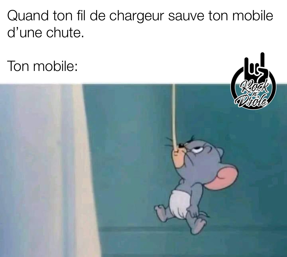 Tom and Jerry Memes: Quand ton fil de chargeur sauve ton mobile d'une chute