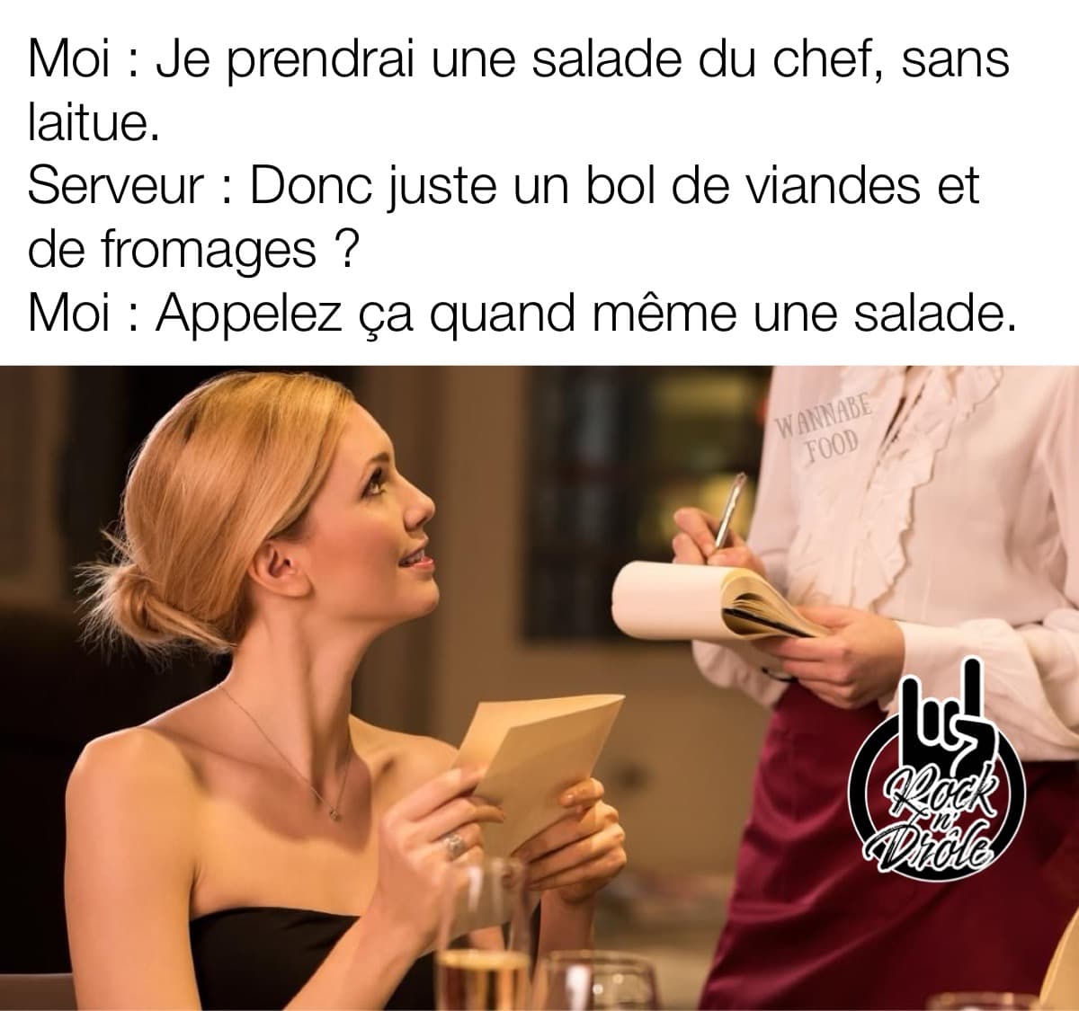 Rendu là est-ce qu'on peut appeler ça une salade?