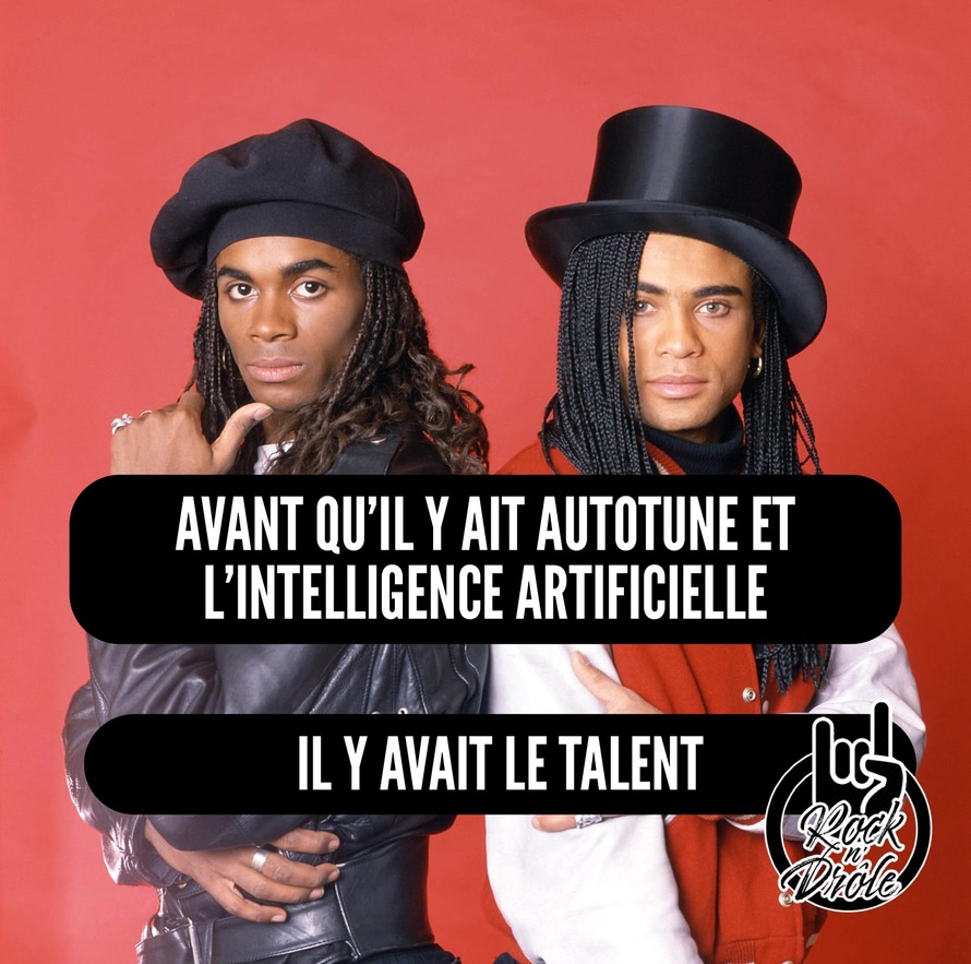 Avant Autotune, il y avait le talent. Une satire montrant Milli Vanilli, pris dans la controverse de lipsync