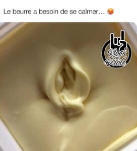 Quand t'es seul pour la St-Valentin et que la tartinade te fais des avances. on dirais une vulve