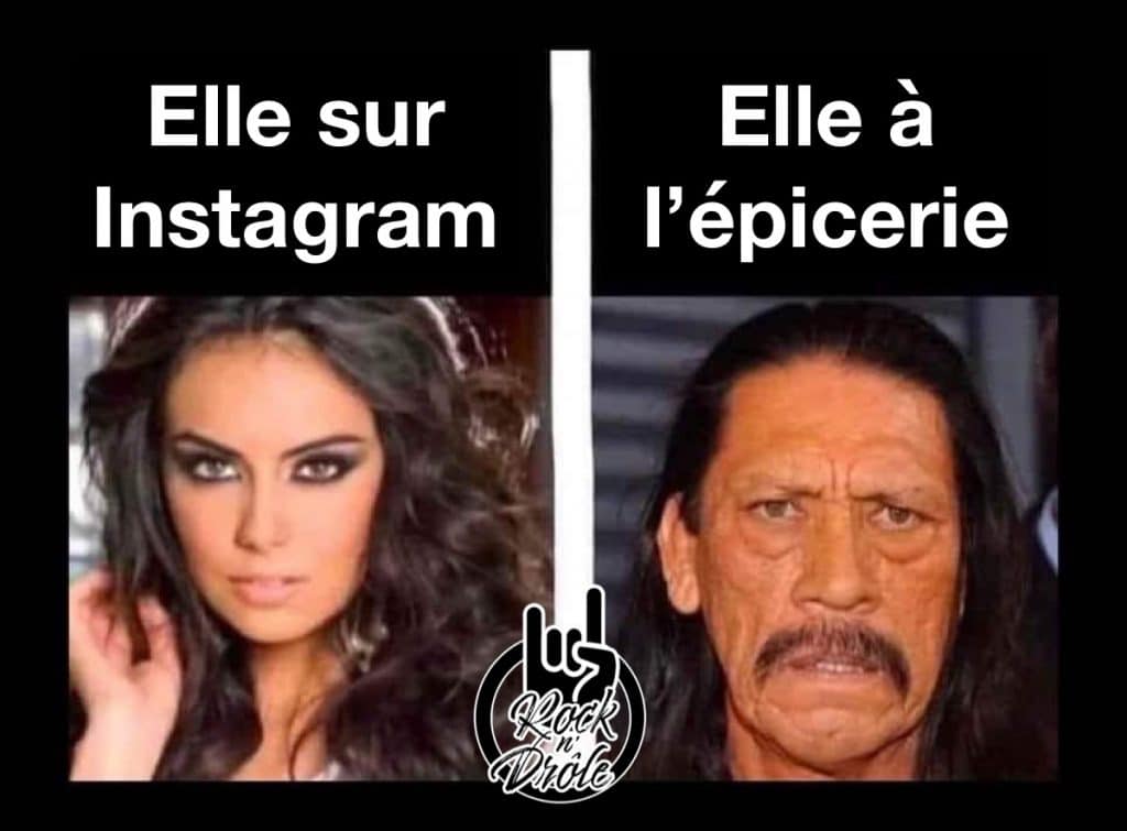 Elle sur Instagram vs elle à l'épicerie. Une belle Latina devient Danny Trejo sans les filtres 