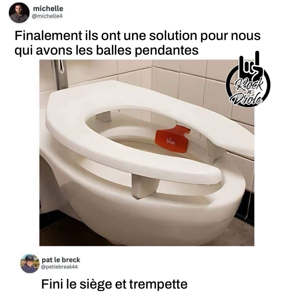 Finalement ils ont une solution toilette pour ceux qui ont les balles pendantes