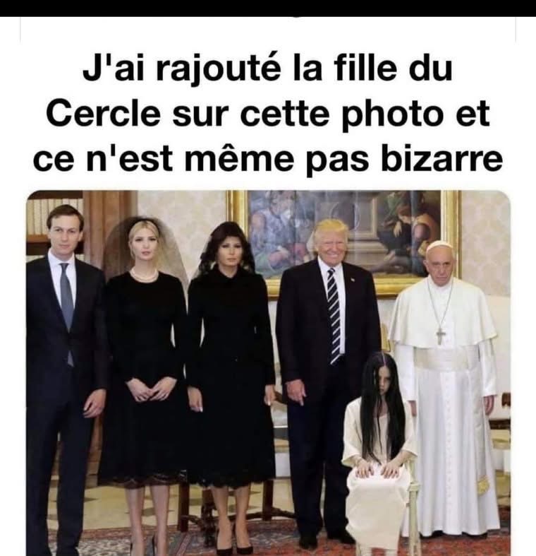 J'ai rajouté la fille du cercle sur cette photo de Donald Trump et sa famille et ce n'est même pas bizarre