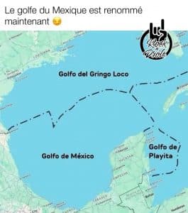 Nouveau nom international pour le Golfe du Mexique: Golfo del Gringo Loco