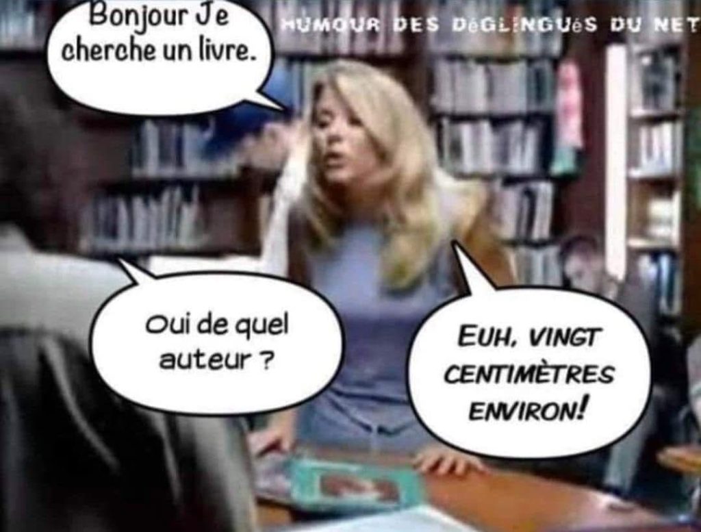 Quand une blonde cherche un livre