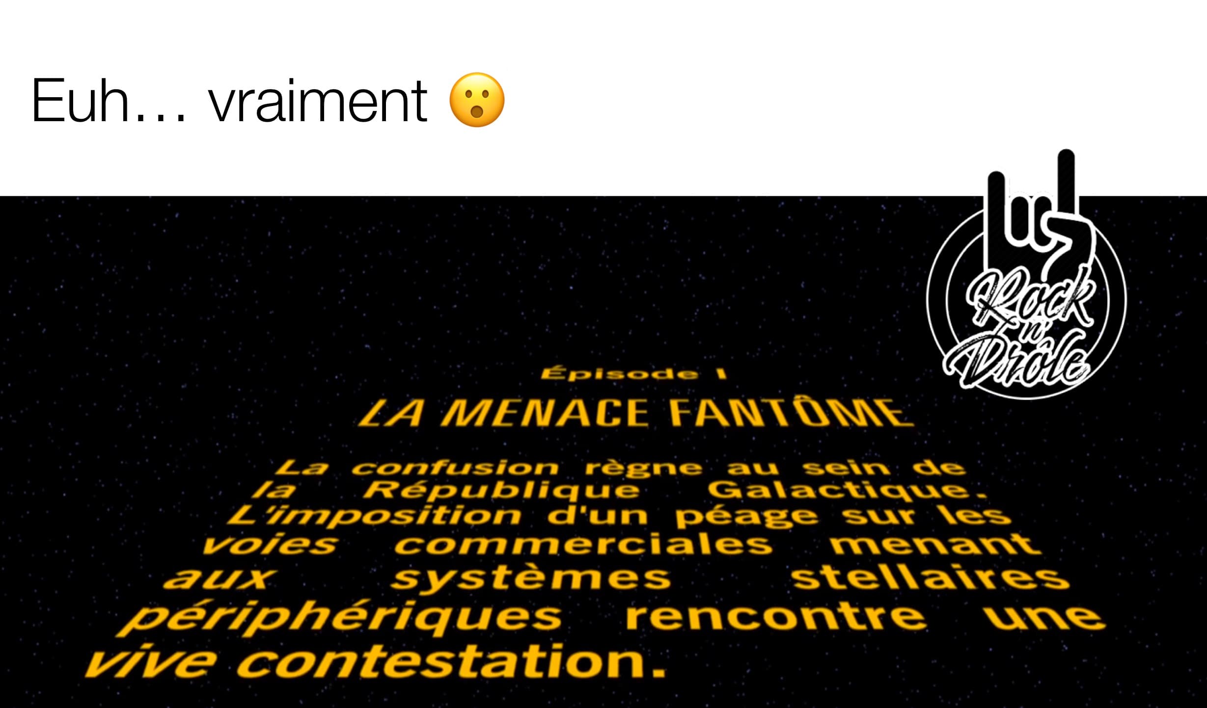 Star Wars Épisode 1: la menace fantôme... ça rappel les tariffs de Donald Trump!