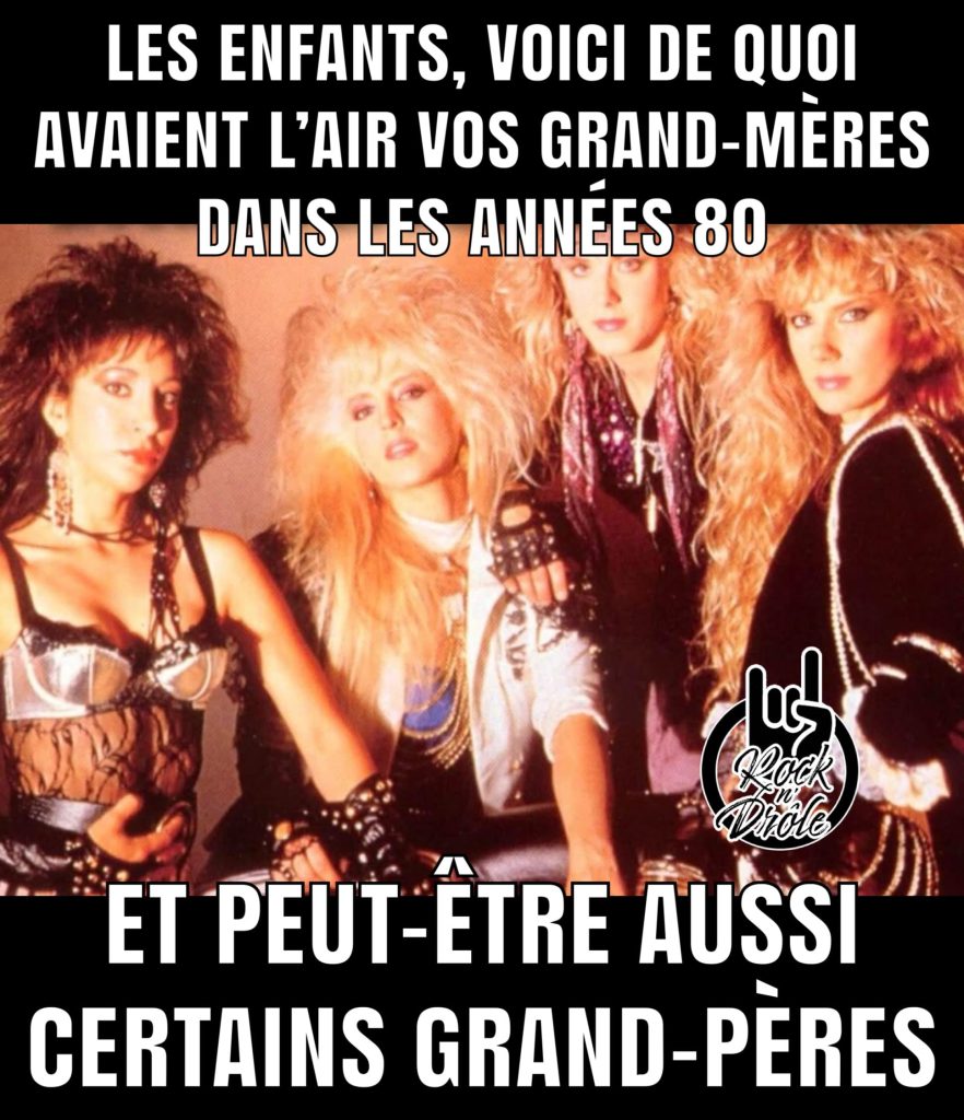 Les enfants, voici de quoi avaient l'air vos grand-mères dans les années 80... ET PEUT-ÊTRE AUSSI CERTAINS GRAND-PÈRES Vixen glam rock band