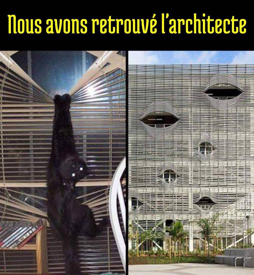 Nous avons retrouvé l'architecte de ce building. il a été au moins l'inspiration