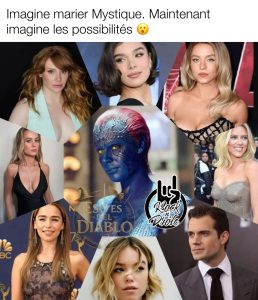 Imagine marier Mystique. Maintenant imagine les possibilités d'avoir du sex avec plusieurs fantasmes, incluant Henry Calvil car tous les hommes on ce fantasme gai