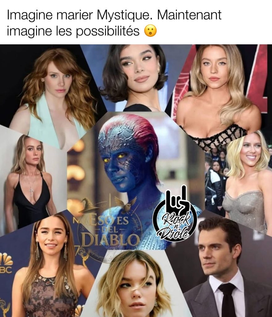 Imagine marier Mystique. Maintenant imagine les possibilités d'avoir du sex avec plusieurs fantasmes, incluant Henry Calvil car tous les hommes on ce fantasme gai