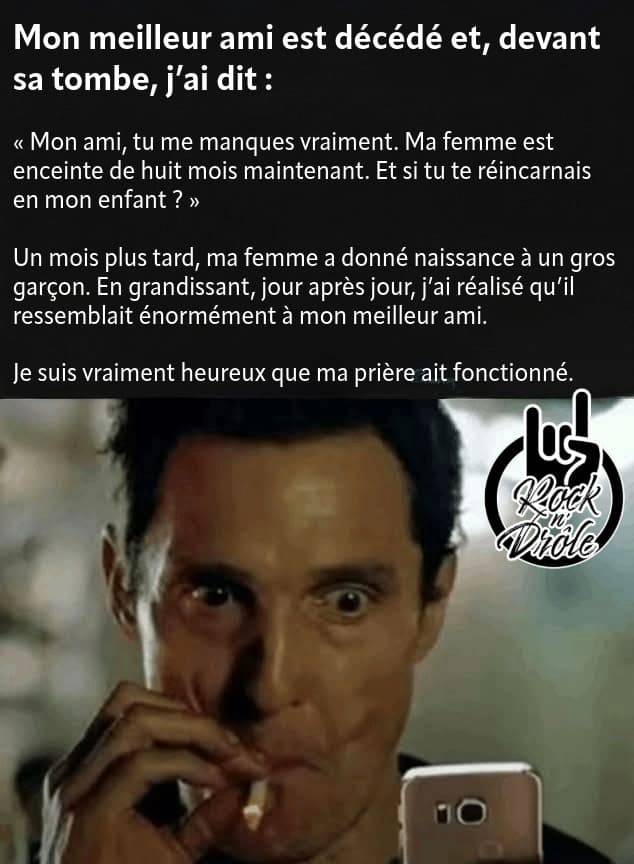 Lorsque tu crois que ton meilleur ami s'est réincarné avec la naissance de ton fils