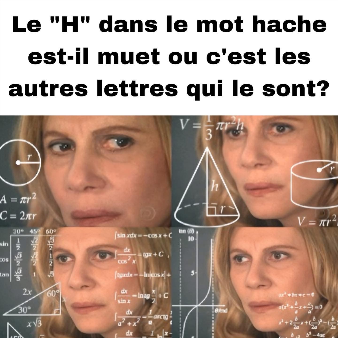 Le "H" dans le mot hache est-il muet ou c'est les autres lettres qui le sont?