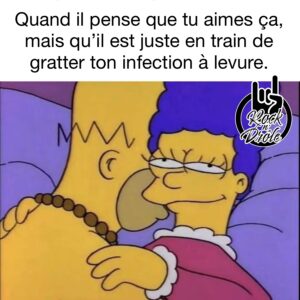 Homer simpson et marge simpson baisent. Quand il pense que tu aimes ça, mais qu’il est juste en train de gratter ton infection à levure.