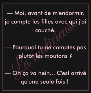 Compter les filles ou les moutons pour s’endormir?