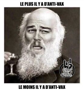 Le Plus il y a d’anti-vax Le moins il y a d’anti-vax