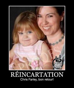 Réincartation Chris Farley, bon retour! Une fillette ressemble étrangement à Chris Farley