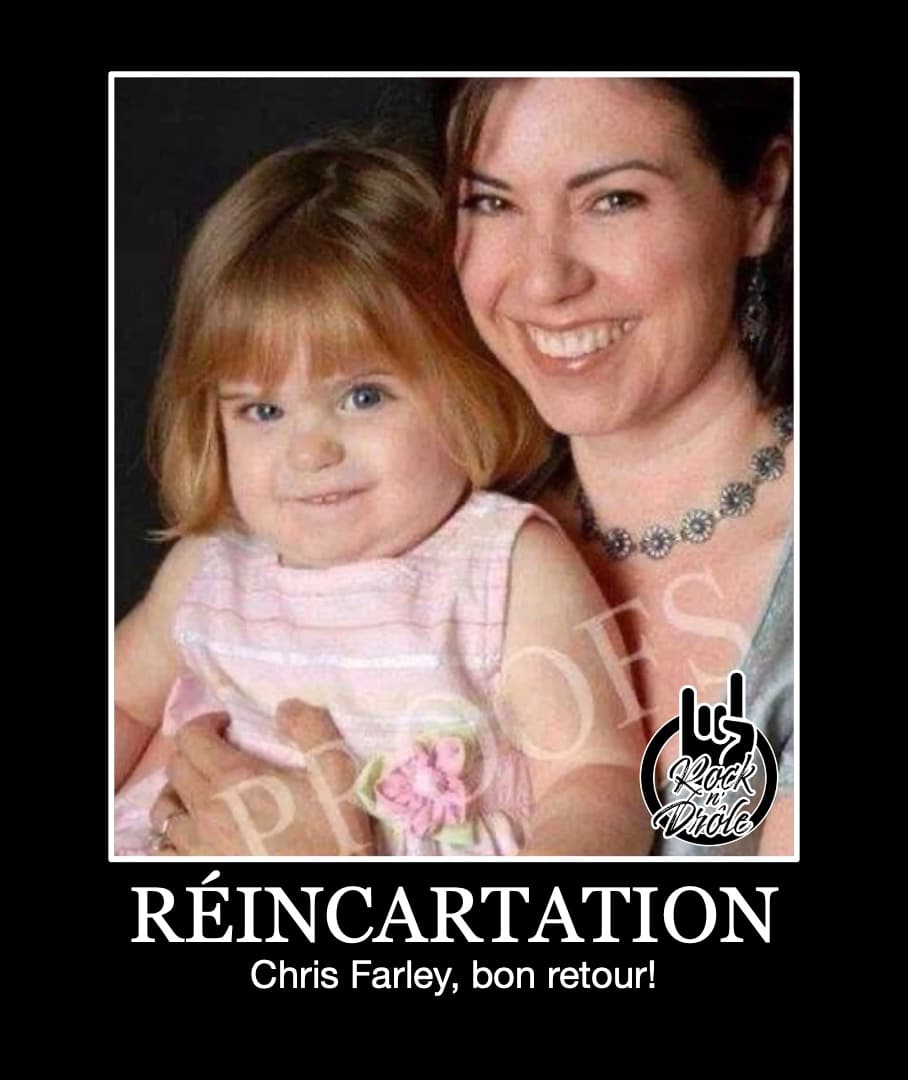 Réincartation Chris Farley, bon retour! Une fillette ressemble étrangement à Chris Farley