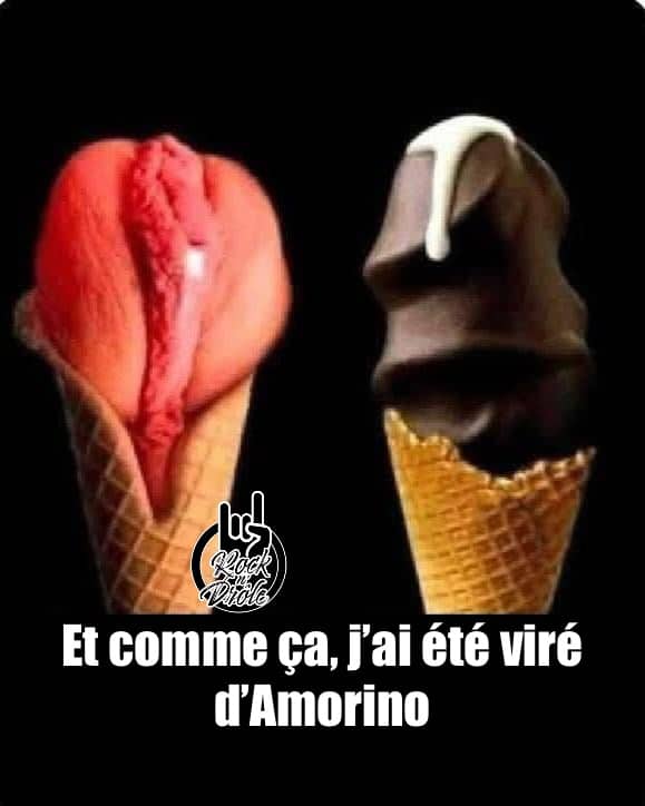 Des glace en forme de penis et de vulve Et comme ça, j’ai été viré d’Amorino