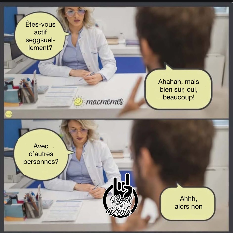 Êtes-vous actif seggsuellement? Ahahah, mais bien sûr, oui, beaucoup! Avec d’autres personnes? Ahhh, alors non