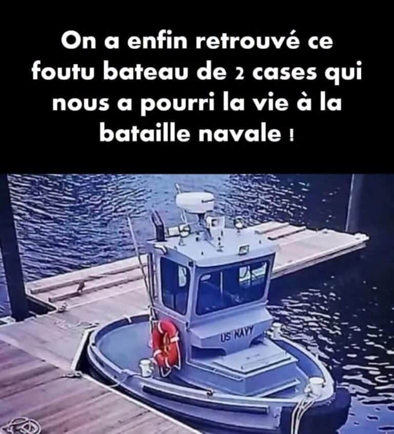 On a enfin retrouvé ce foutu bateau de 2 cases qui nous a pourri la vie à la bataille navale !